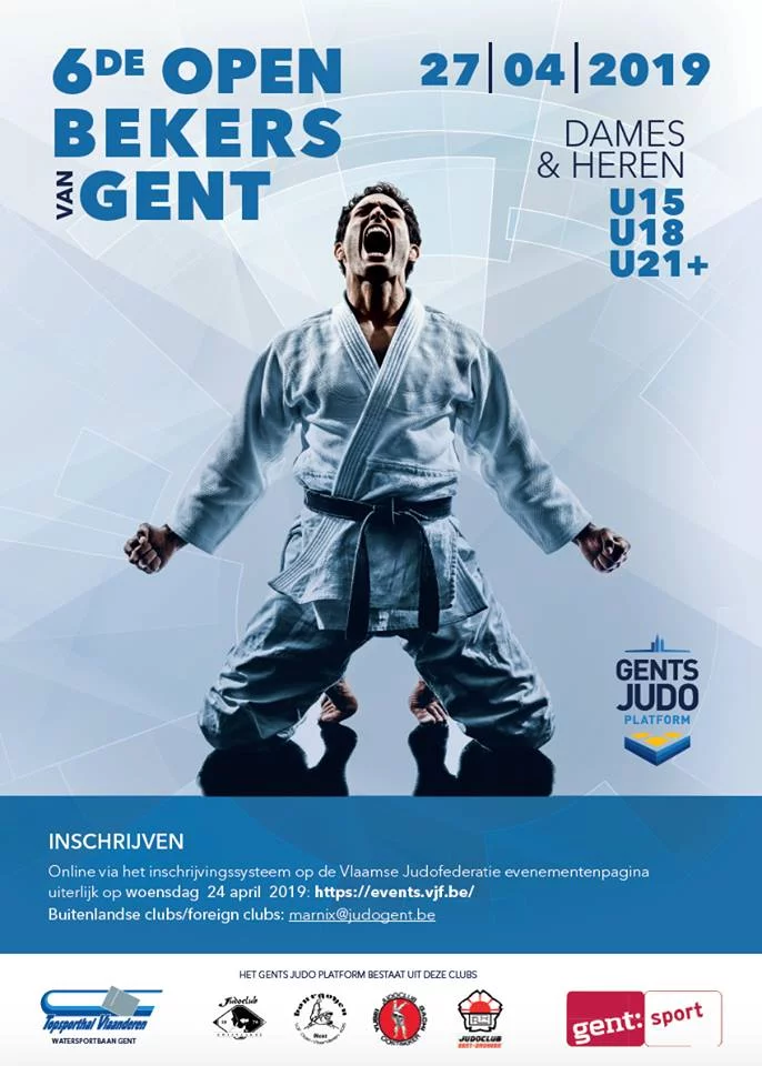 Affiche van de 6de Open Bekers van Gent op 27 april 2019