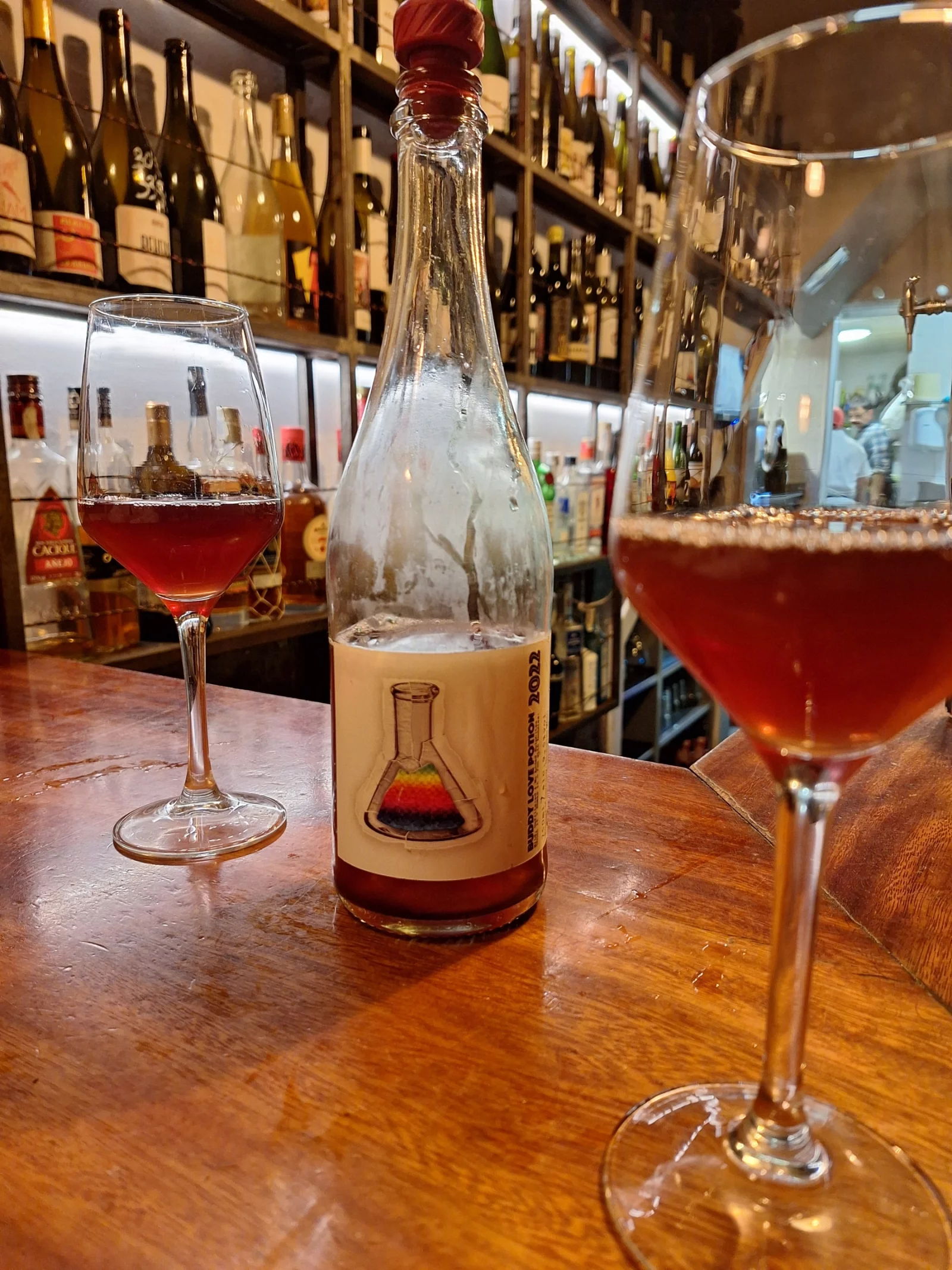 Buddy Love Potion, with two glasses